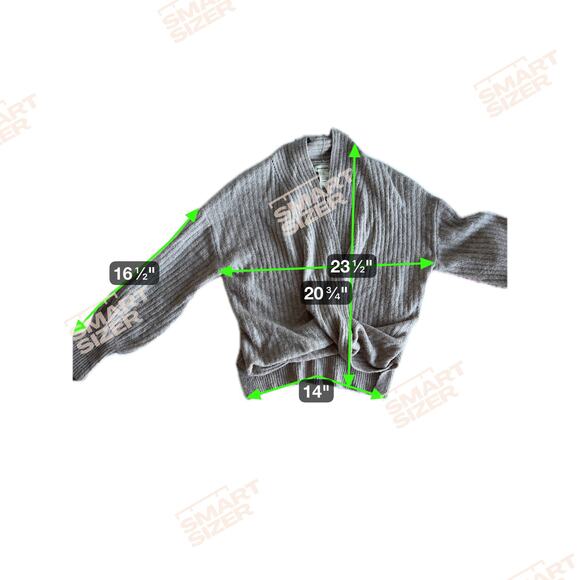 4for$10 Max Studio Cross Front Sweater S - Picture 2 of 7